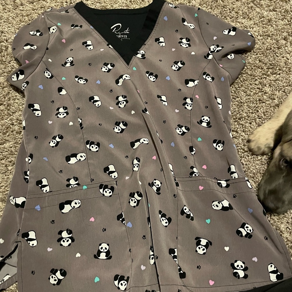 panda scrub top